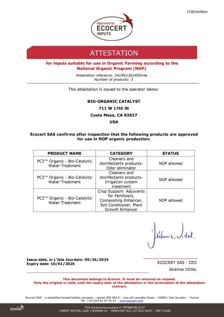 IBN Biotech Certification Agriculture