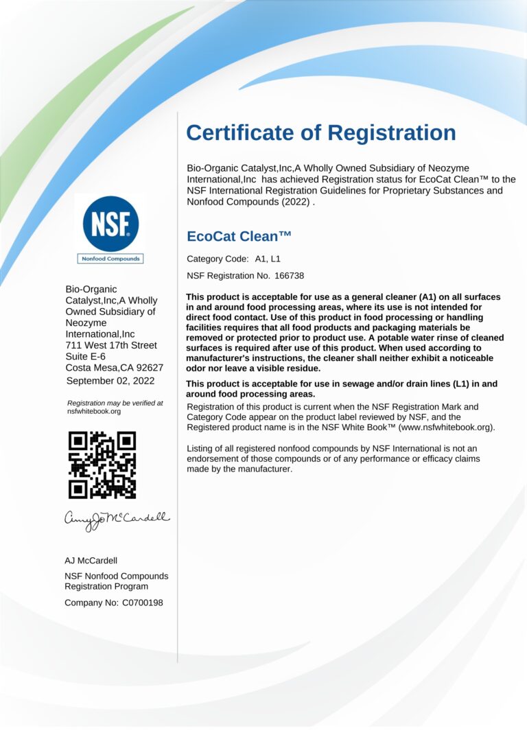 IBN Biotech NSF Certificate