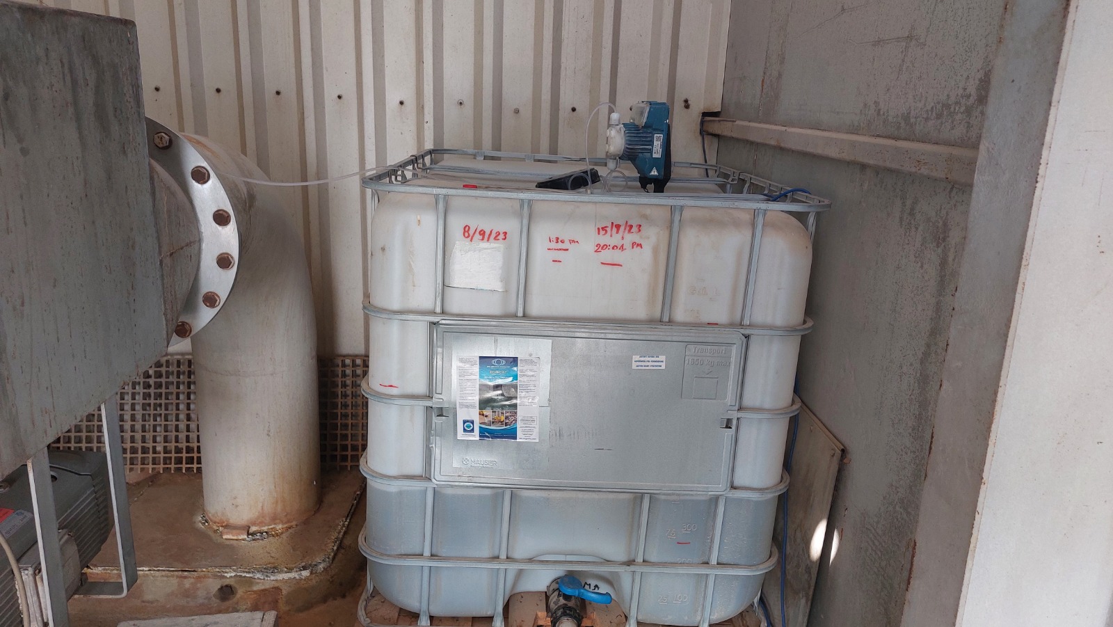 IBN Biotech Dissolved Oxygen Increase Dosing at Wastewater Treatment Plant